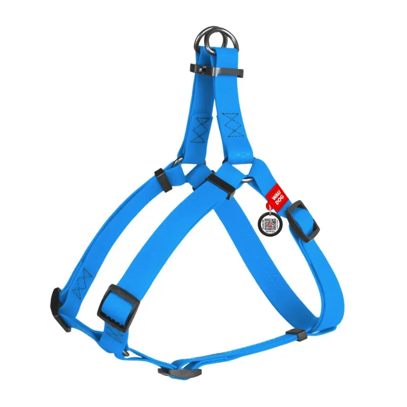 Шлея для собак водостійка, L, блакитний WAUDOG Waterproof Harness