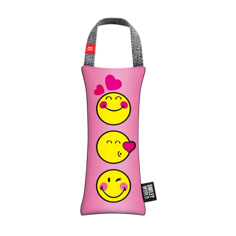 Игрушка для собак с пищалкой «Смайлы на розовом», L WAUDOG Fun Squeaky Toy Smileys on Pink