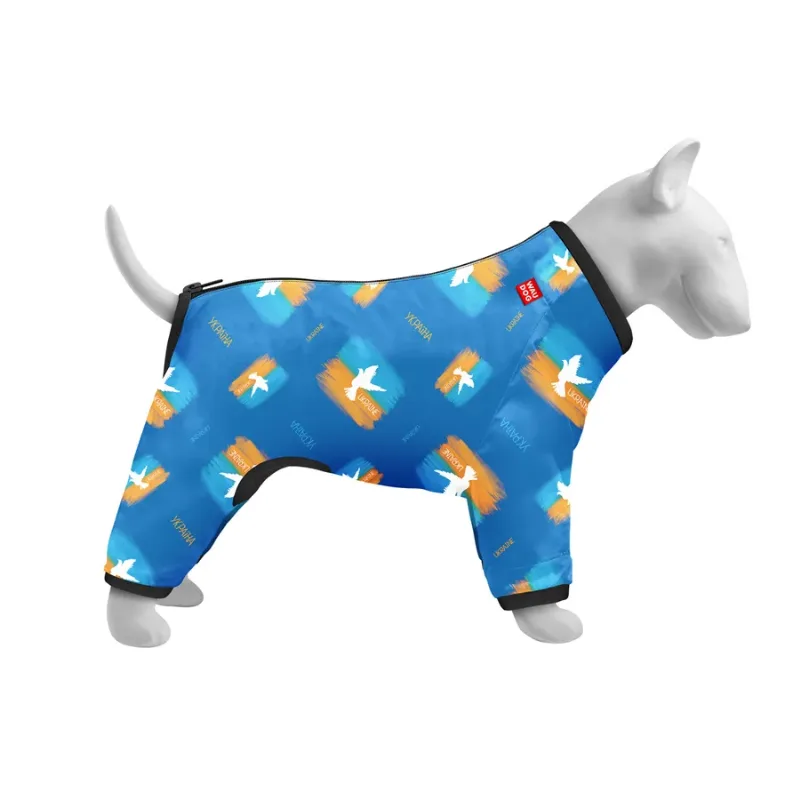 Вітровка для собак «Прапор», L55 WAUDOG Clothes Dog Windbreaker Flag