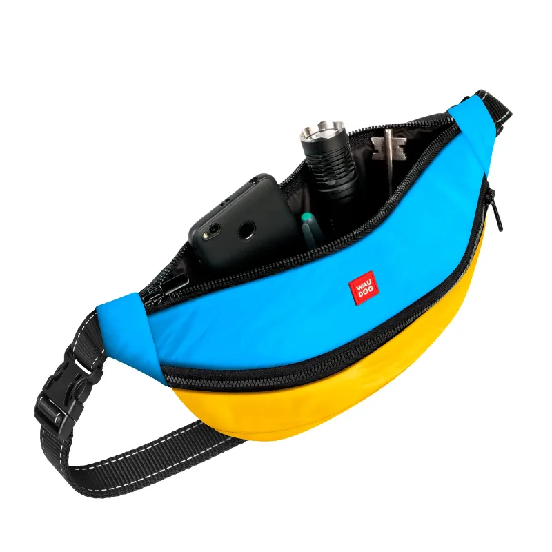 Поясная сумка-бананка, "Colors of freedom", размер 33*17*10 см WAUDOG Family Waist Bag