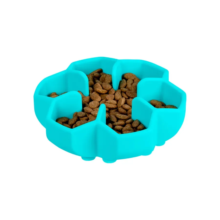 Миска для повільного харчування, 450 мл, блакитний WAUDOG Silicone Bowl