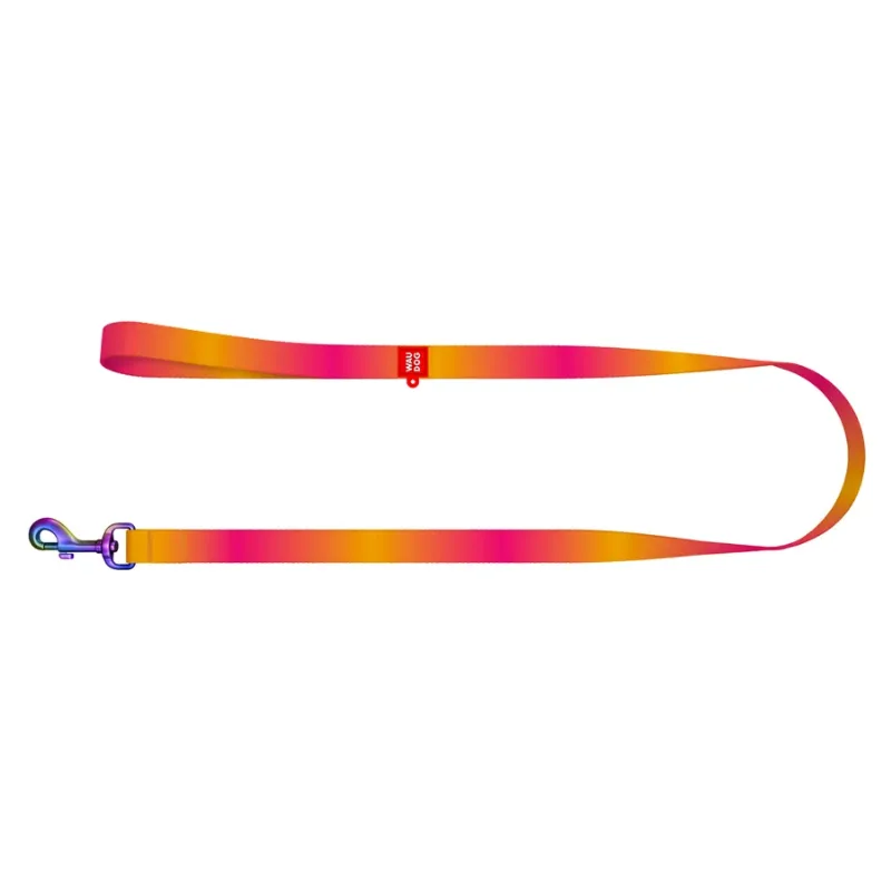Поводок для собак нейлоновый, градиент, M, оранжевый WAUDOG Nylon Recycled Leash