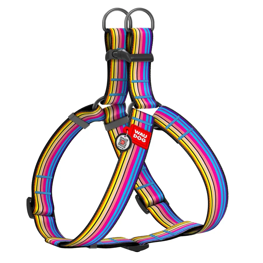 Шлея для собак «Линия 1», XL WAUDOG Nylon Harness Line 1