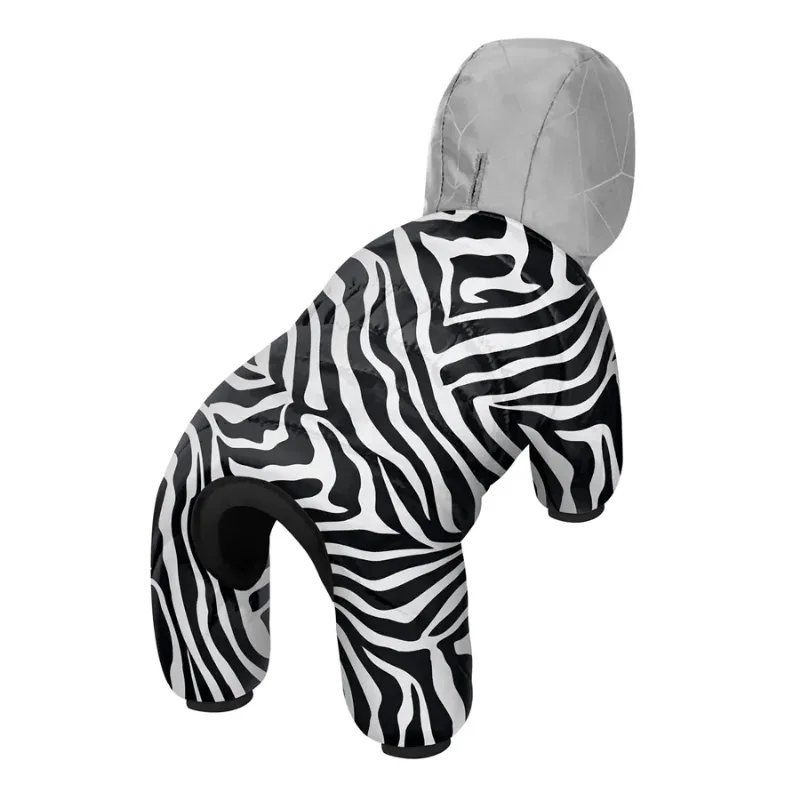 Комбінезон для собак «Зебра», L55 WAUDOG Clothes Dog Jumpsuit Zebra