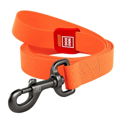 Повідець для собак водостійкий, 15 мм × 305 см, S, помаранчевий WAUDOG Waterproof Leash