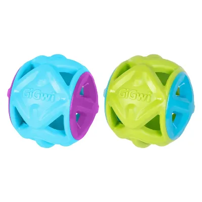 Іграшка для собак М'яч, блакитний, гума, 9 см GiGwi Basic EDGE Ball Toy