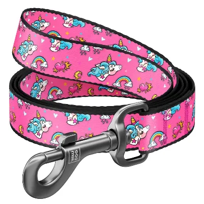 Повідець для собак нейлоновий «Єдиноріг», S WAUDOG Nylon Leash Unicorns