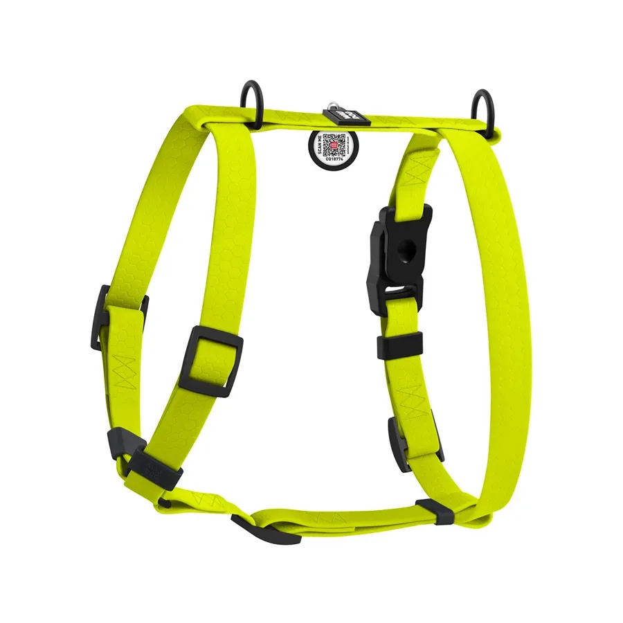Шлея для собак водостійка анатомічна Н-подібна, S, лимонний WAUDOG Magnet Harness