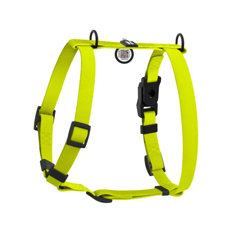 Шлея для собак водостійка анатомічна Н-подібна, S, лимонний WAUDOG Magnet Harness