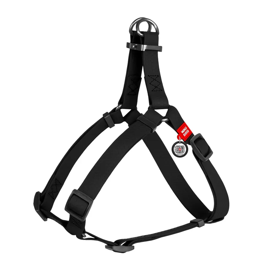Шлея для собак водостойкая, S, черный WAUDOG Waterproof Harness