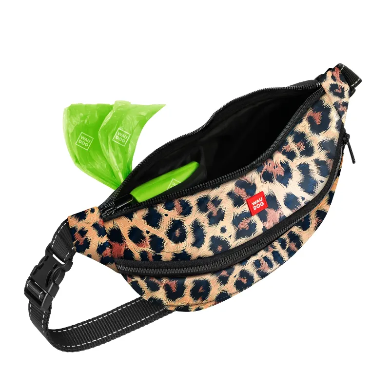 Поясна сумка-бананка, розмір 33*17*10 см «Леопард» WAUDOG Family Waist Bag Leopard