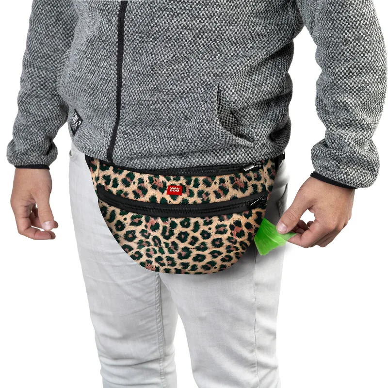 Поясна сумка-бананка, розмір 33*17*10 см «Леопард» WAUDOG Family Waist Bag Leopard