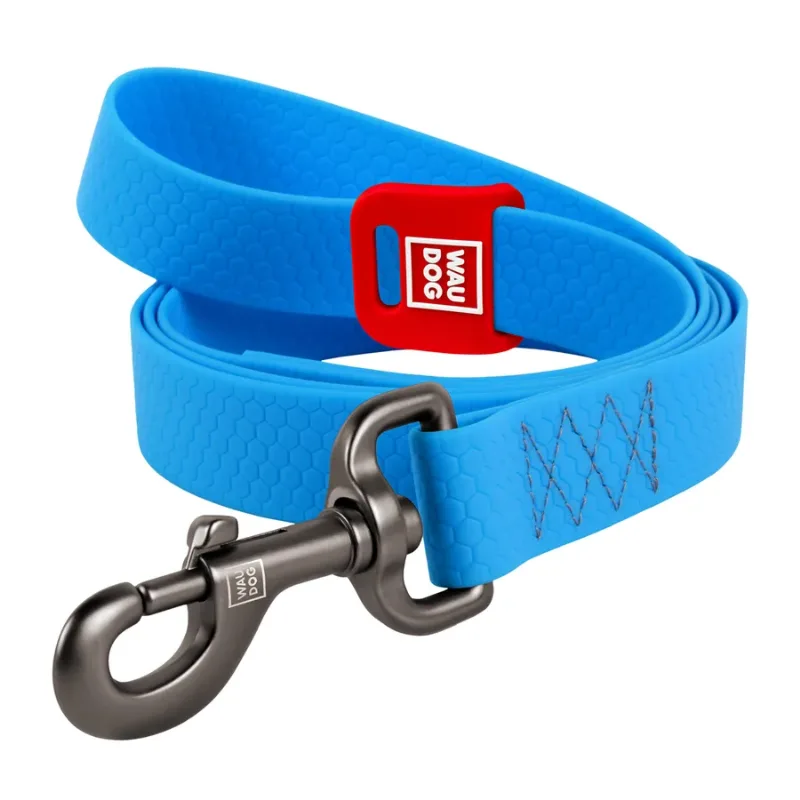 Поводок для собак водостойкий, 20 мм × 183 см, M, голубой WAUDOG Waterproof Leash