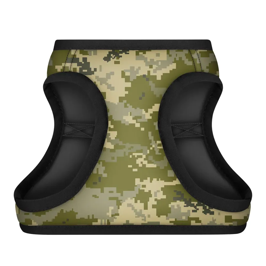 Шлея для собак м'яка, "Мілітарі", S2 WAUDOG Clothes Soft Harness