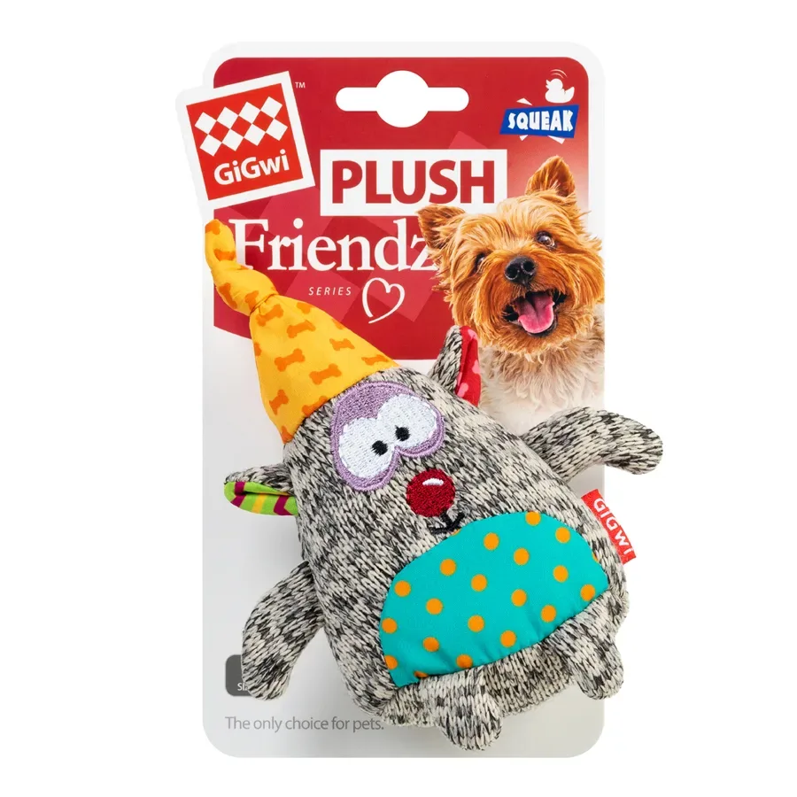 Іграшка для собак Ведмідь з пищалкою, текстиль, 10 см GiGwi Plush Friendz Bear Plush Toy