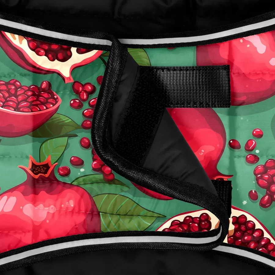 Курточка-накидка для собак «Гранаты», M WAUDOG Clothes Dog Cape Jacket Pomegranates