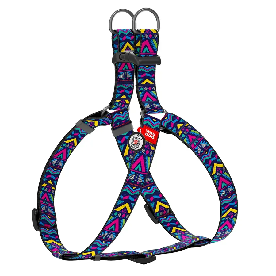 Шлея для собак «Інді», L WAUDOG Nylon Anatomic Harness Indie