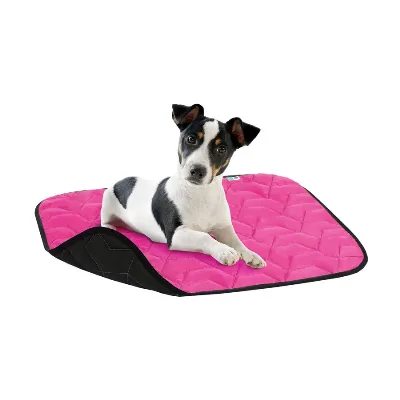 Підстилка для собак, 80*55 см, M, рожево-чорна AiryVest Pet Mat