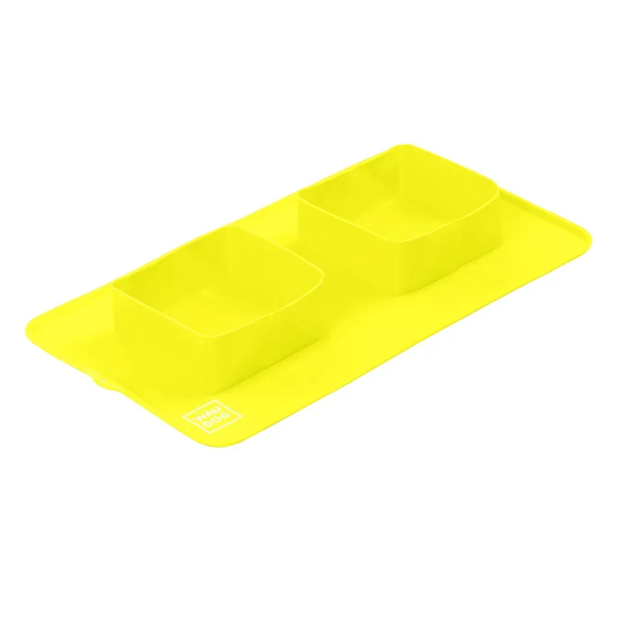 Миска складная, 385х230х50 мм, желтый WAUDOG Silicone Bowl