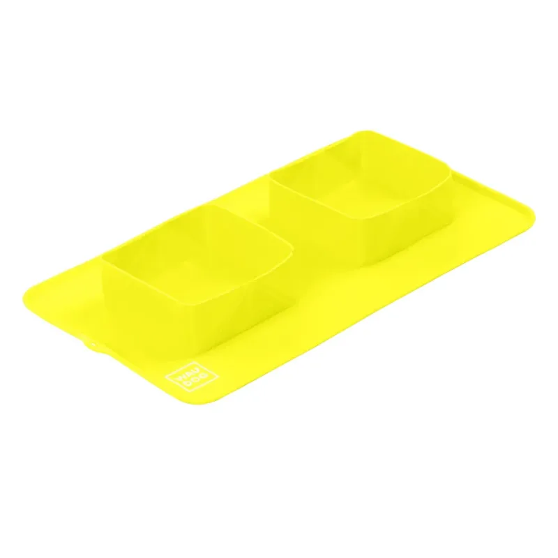 Миска складная, 385х230х50 мм, желтый WAUDOG Silicone Bowl