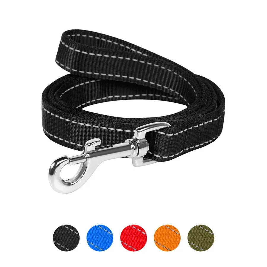 Повідець з нейлону подвійний, L, чорний Dog Extreme Leash