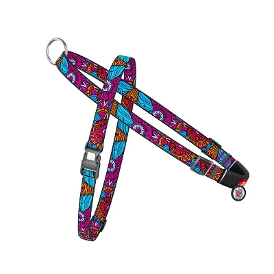 Шлея для собак быстросъемная «Лето», L WAUDOG Nylon Harness Summer