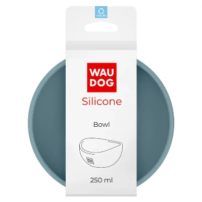 Миска, 250 мл, серый WAUDOG Silicone Bowl