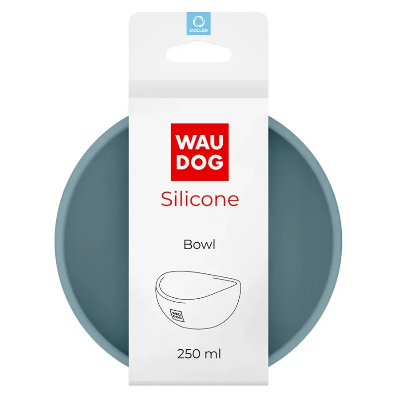 Миска, 250 мл, серый WAUDOG Silicone Bowl