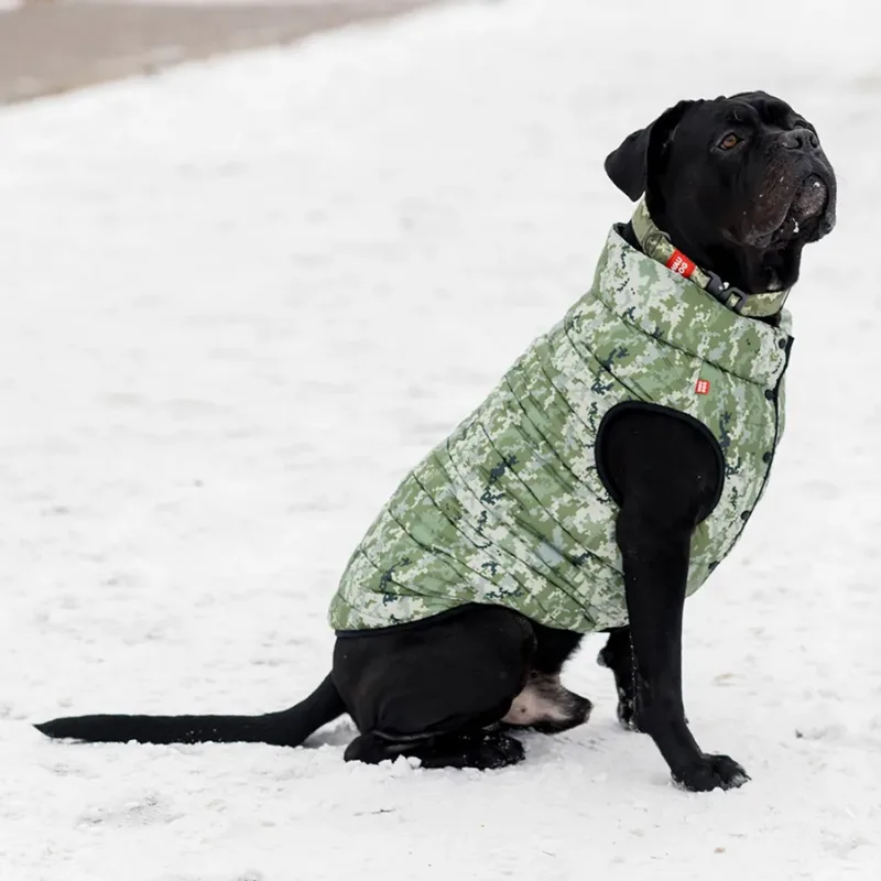 Курточка для собак «Мілітарі», M50 WAUDOG Clothes Dog Jacket Military