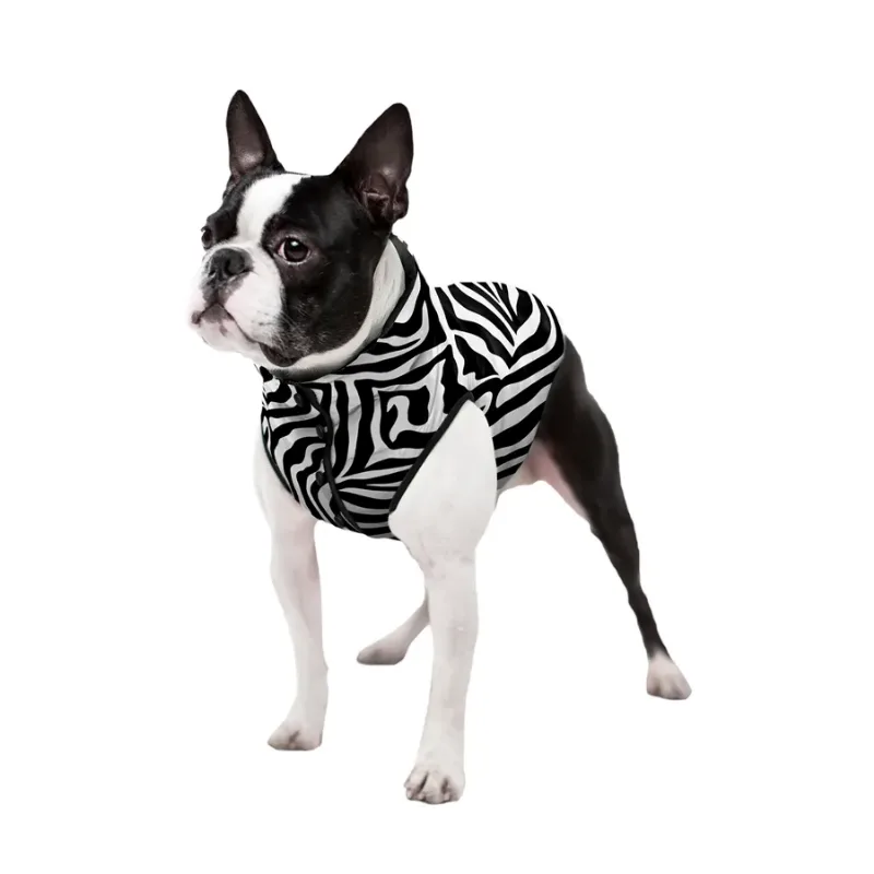 Курточка для собак «Зебра», S40 WAUDOG Clothes Dog Jacket Zebra