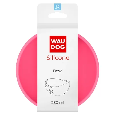 Миска, 250 мл, рожевий WAUDOG Silicone Bowl