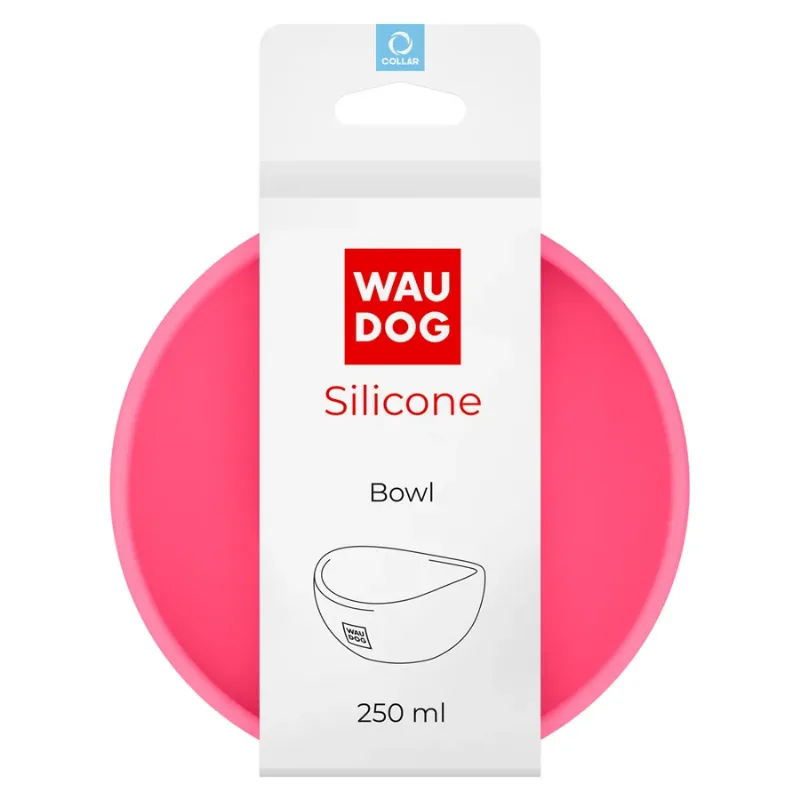 Миска, 250 мл, розовый WAUDOG Silicone Bowl