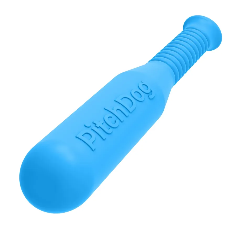 Игровая бита для апортировки, голубой PitchDog Bat