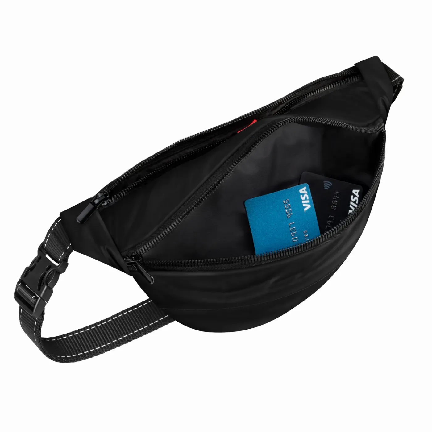 Поясна сумка-бананка, розмір 33*17*10 см, чорний WAUDOG Family Waist Bag