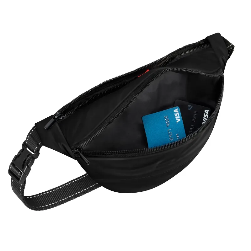 Поясна сумка-бананка, розмір 33*17*10 см, чорний WAUDOG Family Waist Bag