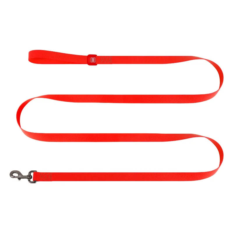 Повідець для собак водостійкий, 25 мм × 500 см, L-XXL, червоний WAUDOG Waterproof Leash