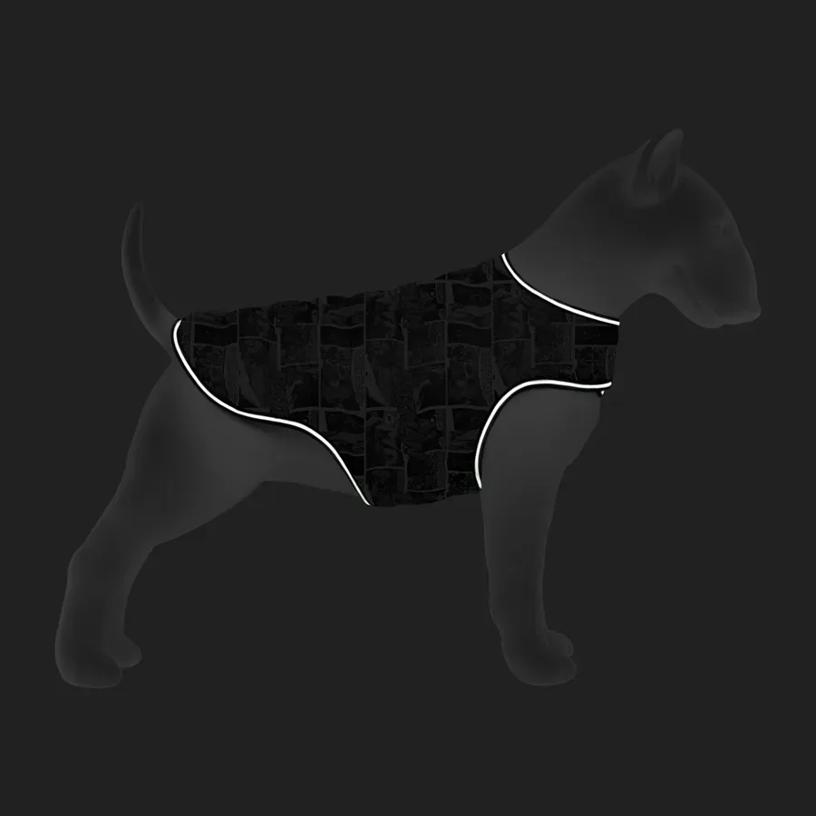 Курточка-накидка для собак «Бетмен комікс», L WAUDOG Clothes Dog Cape Jacket Batman Comics