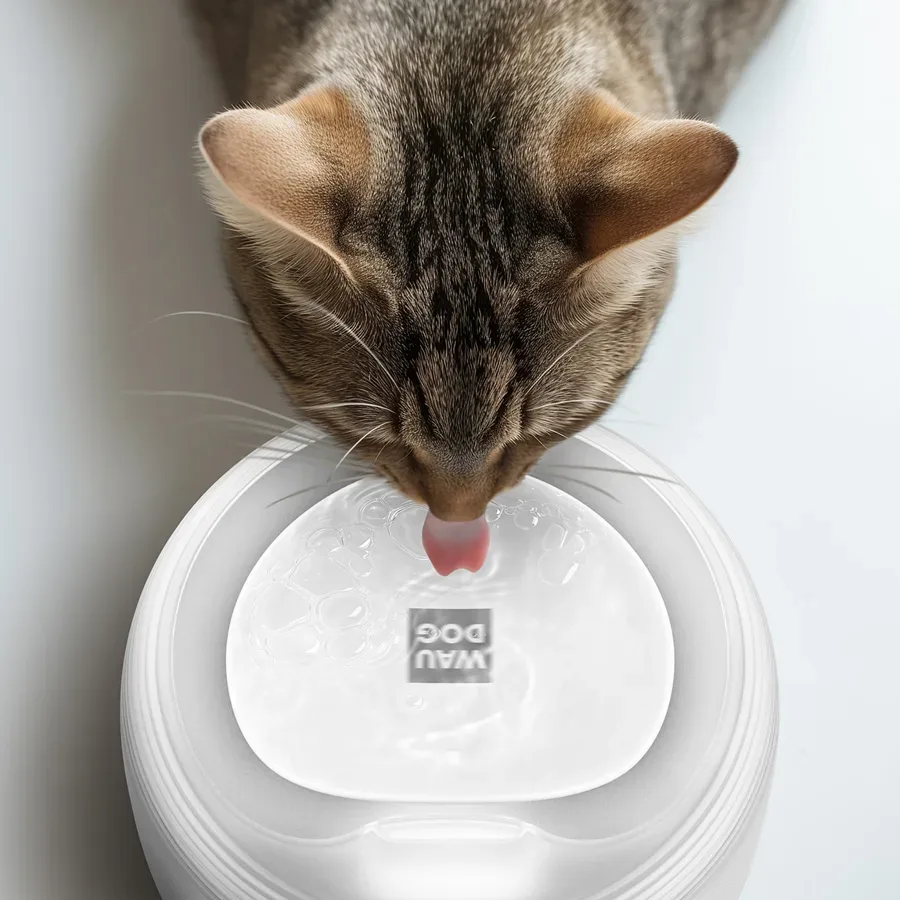Фонтан-поилка для собак и котов автоматический с подсветкой, 2,5 л, белый WAUDOG Device Drinking Fountain