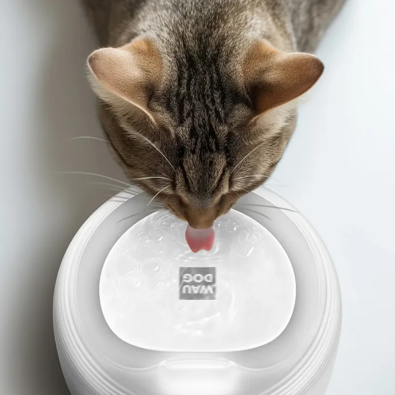 Фонтан-поилка для собак и котов автоматический с подсветкой, 2,5 л, белый WAUDOG Device Drinking Fountain