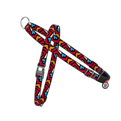 Шлея для собак быстросъемная «Граффити», S WAUDOG Nylon Harness Graffiti