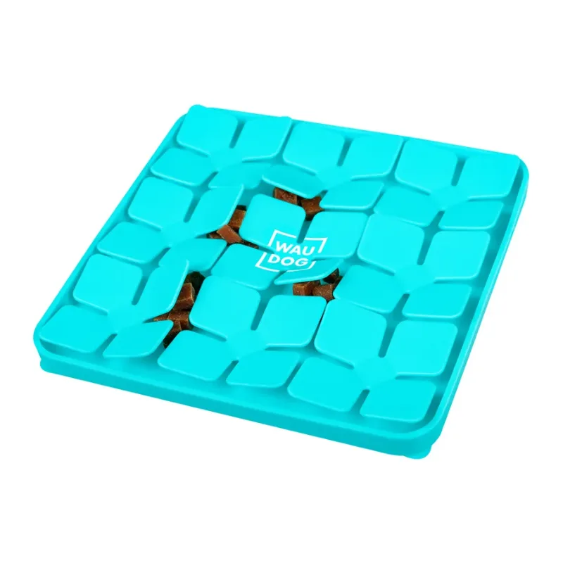 Килимок для пошуку корму, 205х205х17 мм, блакитний WAUDOG Silicone Snuffle Mat