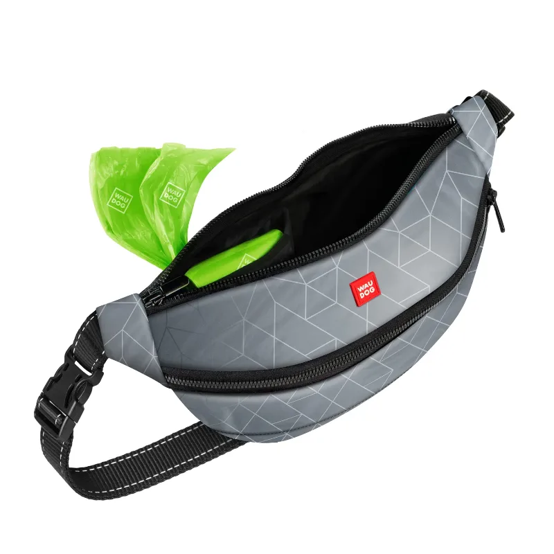 Поясна сумка-бананка, світловідбивна, розмір 33*17*10 см WAUDOG Family Waist Bag