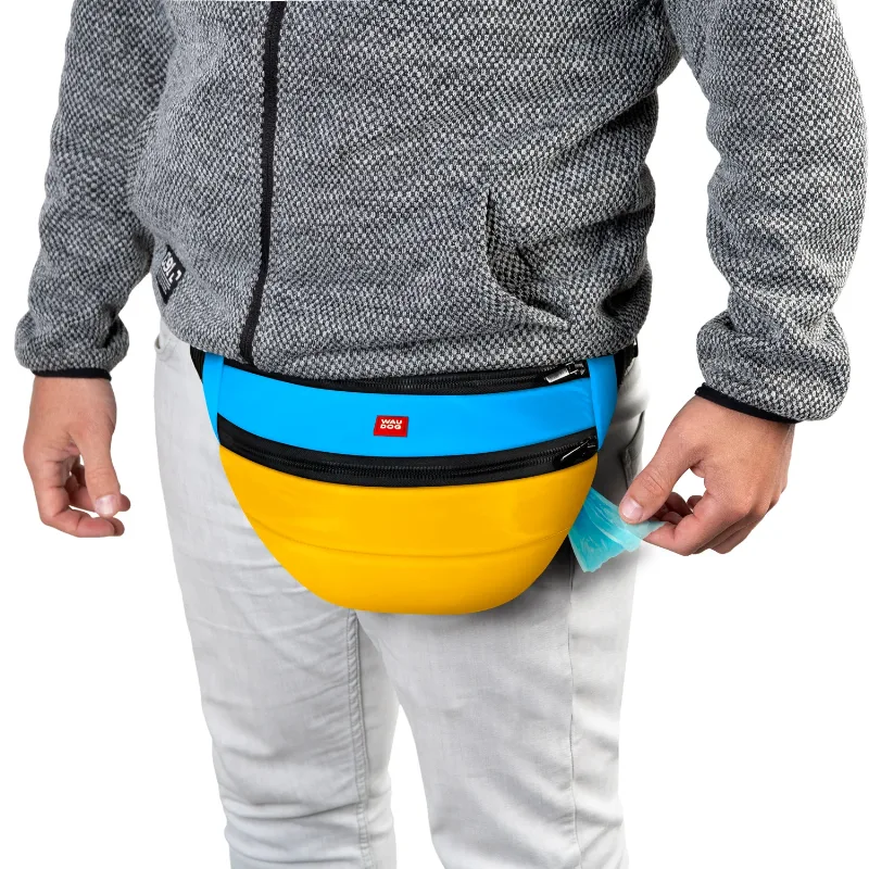 Поясная сумка-бананка, "Colors of freedom", размер 33*17*10 см WAUDOG Family Waist Bag