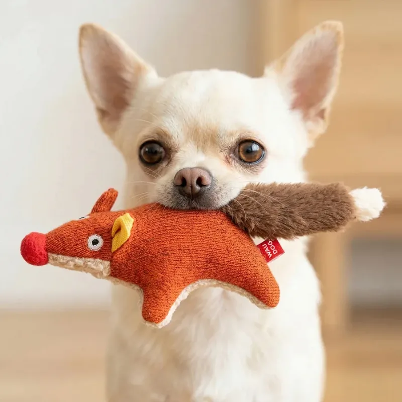 Игрушка для собак Лиса, трикотаж, S WAUDOG Fun Plush Fox Squeaky Toy