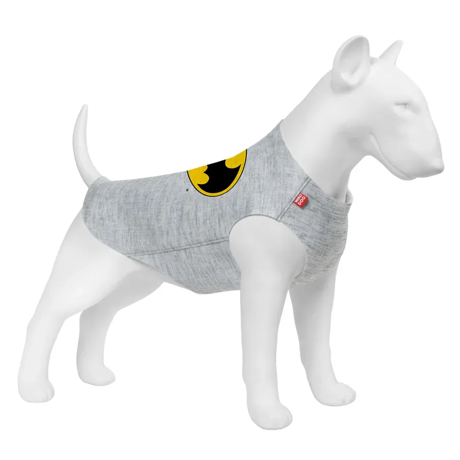 Майка для собак «Бэтмен лого», M47 WAUDOG Clothes Dog T-Shirt Batman Logo