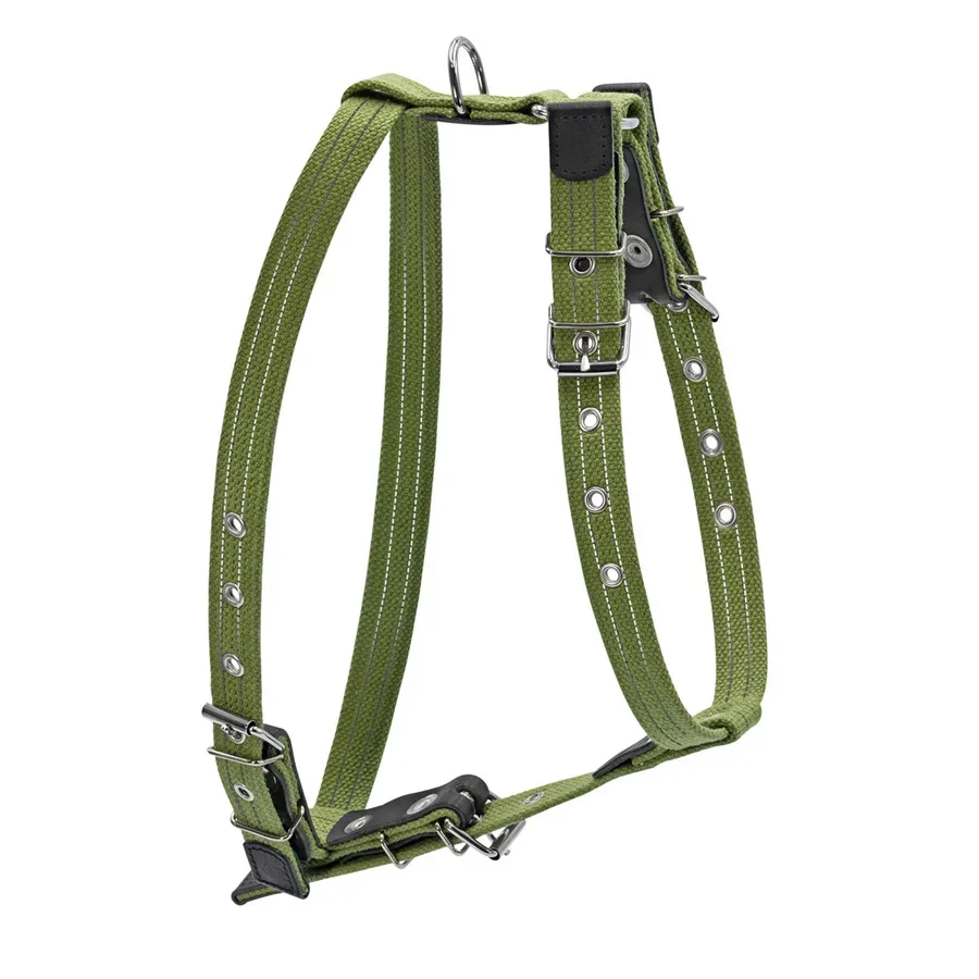 Шлея бавовняна тасьма Брезент для середніх собак, M Collar Canvas Harness