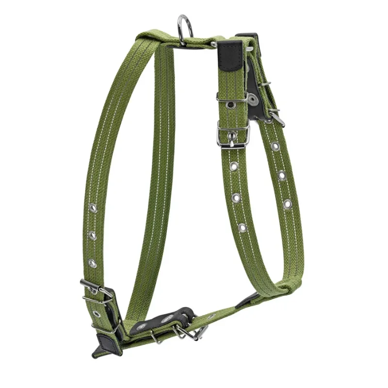 Шлея бавовняна тасьма Брезент для середніх собак, M Collar Canvas Harness