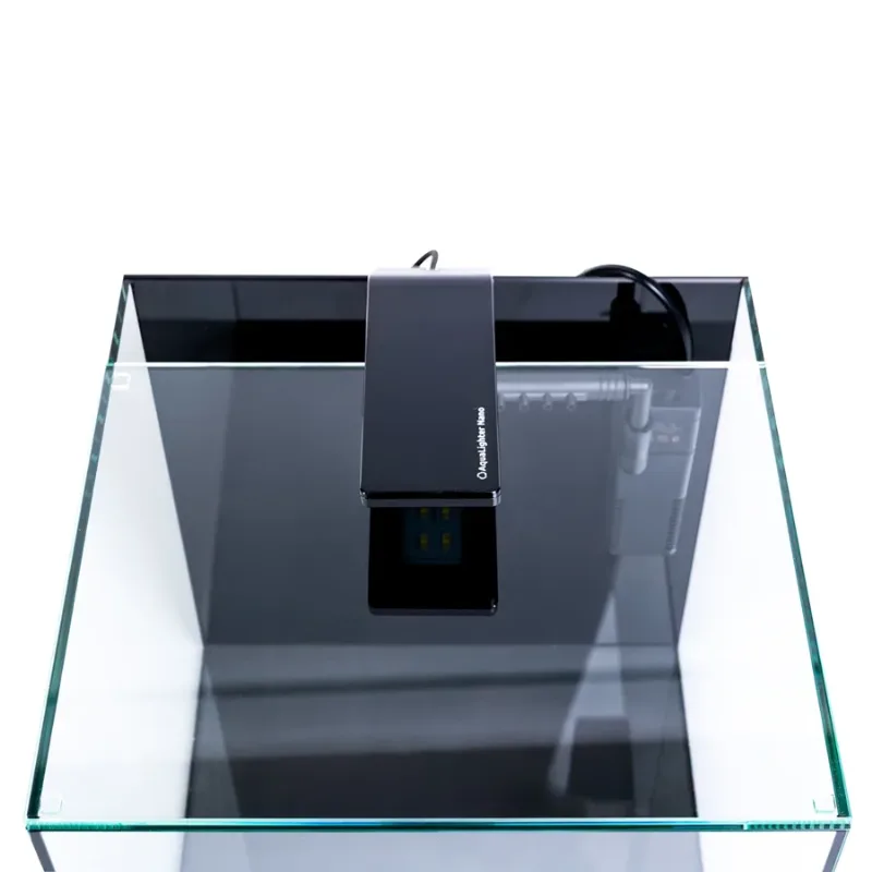 Акваріумний набір BlackCube 20 літрів, з чорною задньою стінкою, 27х27х27 см, скло 4 мм AquaLighter BlackCube Aquarium Kit