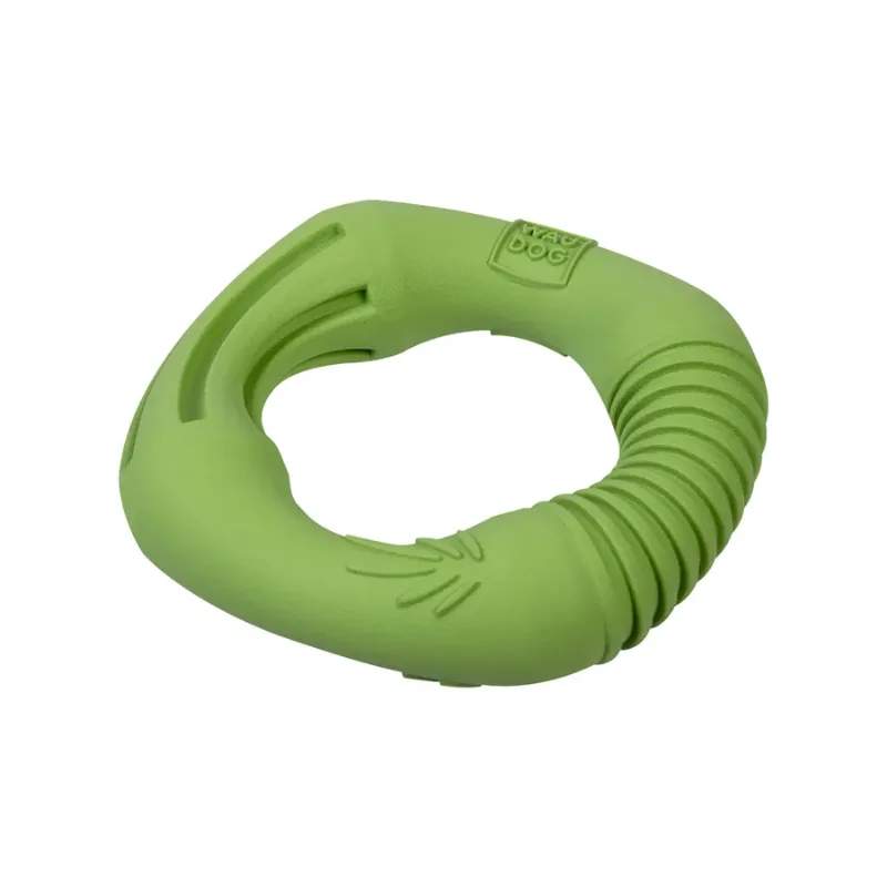 Іграшка для собак Кільце, біорозкладна гума, 12 см, зелена WAUDOG Fun Natural Ring Toy