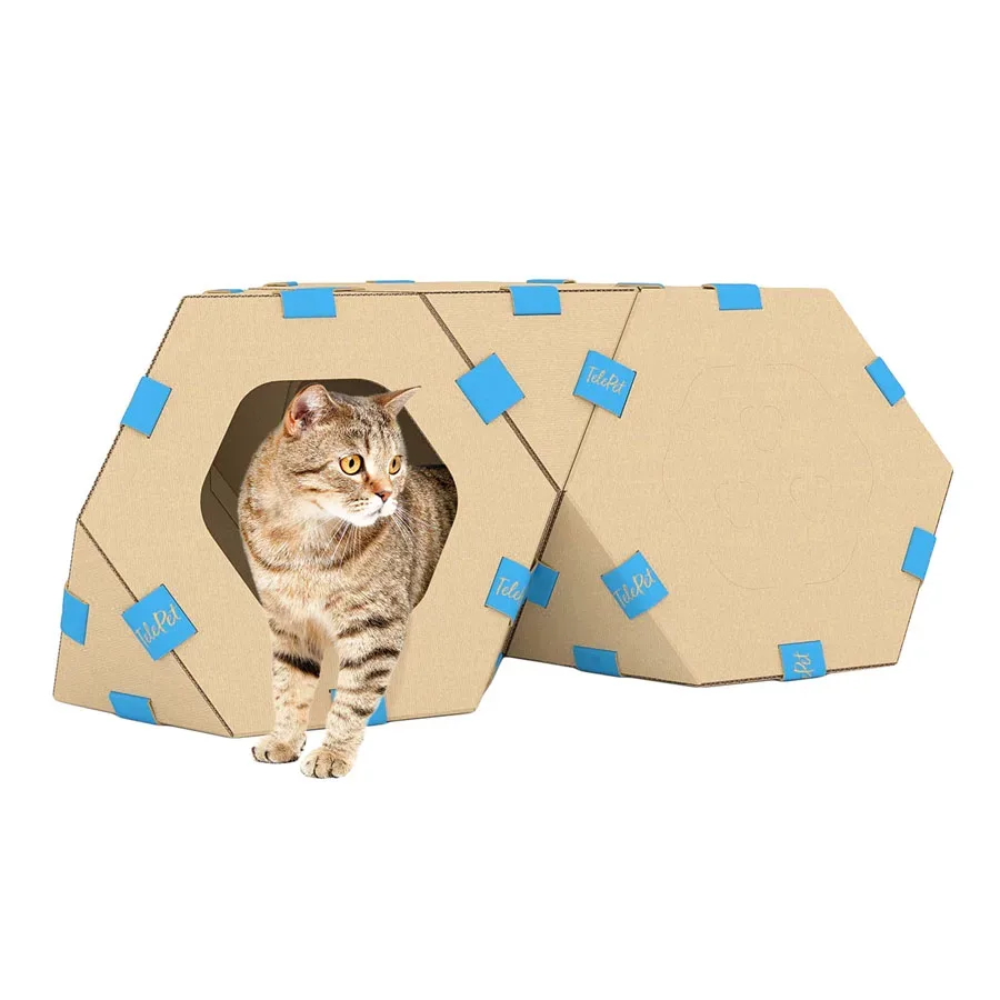 Модульный домик для котов ТелеПэт (440х440х370мм) TelePet Pet House